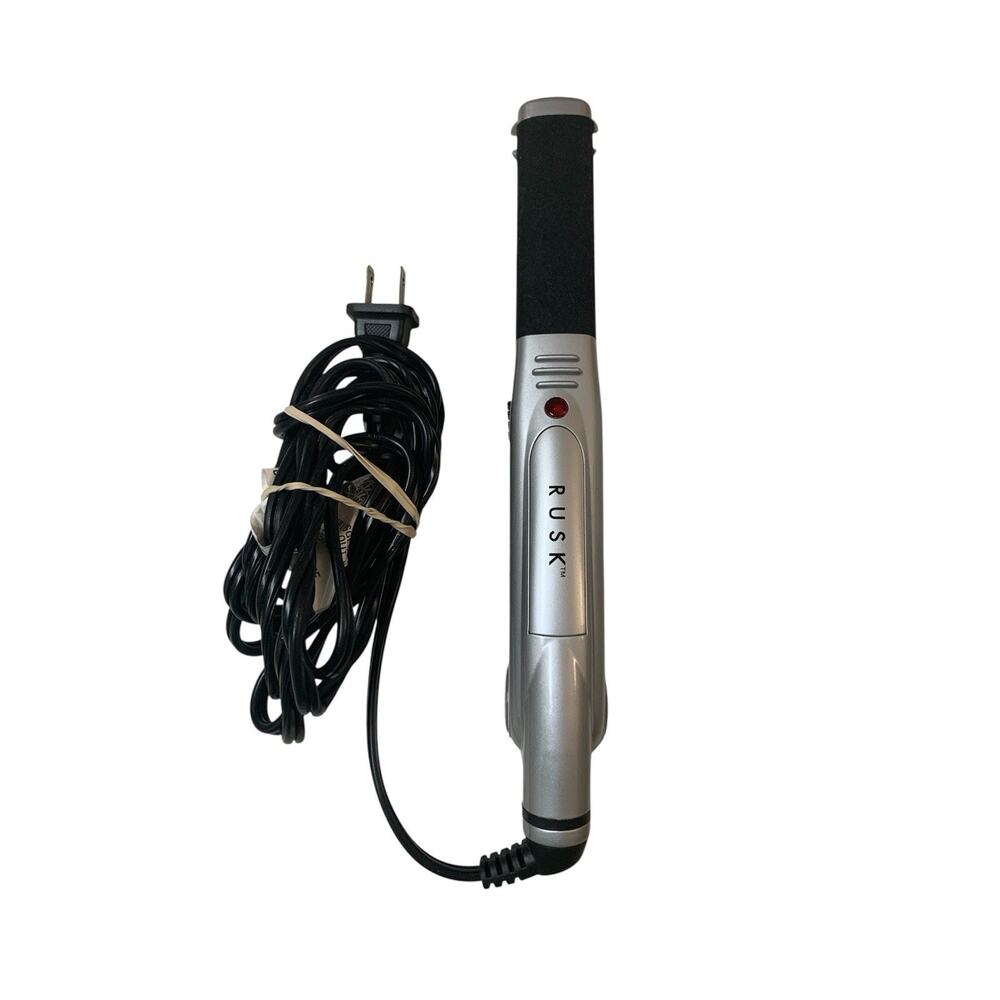 Rusk Hair Flat Iron Gray 1.5” Silver Metallic- IRE2558PV - Working